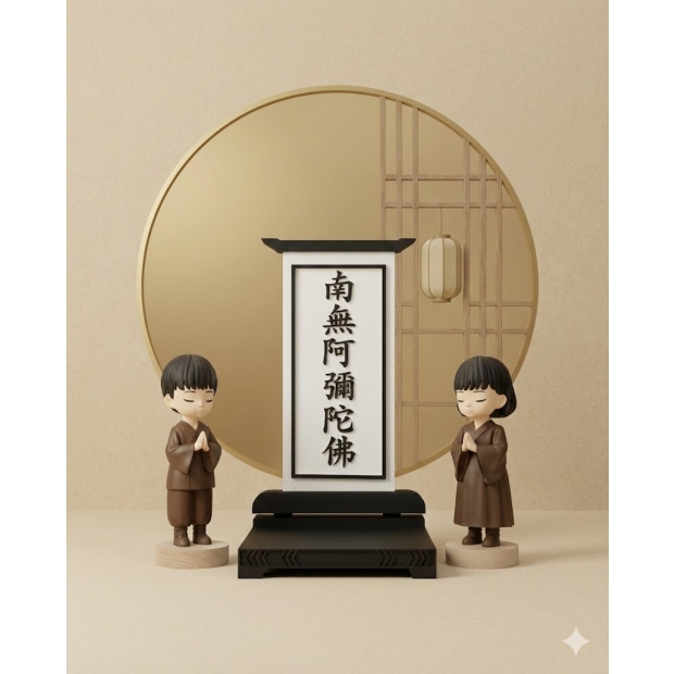 佛號蓮座豎靈組